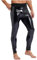 Schwarze dehnbare Herren-Leggings, Lederhose, lange Hose, hohe Taille, Party, Kleidung, Clubwear, Schwarz , M