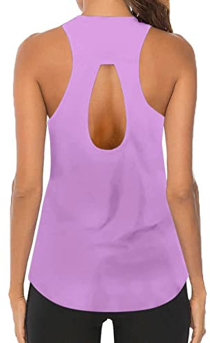 YCBMINGCAN Canotta sportiva da donna, in rete, senza maniche, per lo sport, per il fitness, per la palestra, per l'allenamento, #3 rosa, S