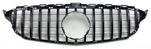 Kühlergrill Für C C205 C180 C200 C250 C300 C260 W205 S205 2014-2021 Auto Frontstoßstange Grille Kühlergrill Vorne(14-18 Glossy Black)