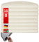 etm Original Stufenmatten Treppen-Teppich 15er Spar Set 20 Farben und 20 Modelle zur Auswahl (Halbrund - 23,5 x 65 cm, Creme) Sundae