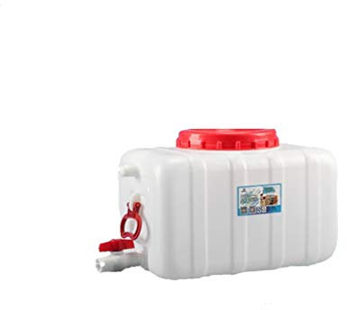 SDGBCXD Réservoir d'eau, Bidon d'eau en Plastique de qualité Alimentaire BNALU 25 L - Bidon rectangulaire Durable for Une Utilisation en extérieur et en Cas d'urgence