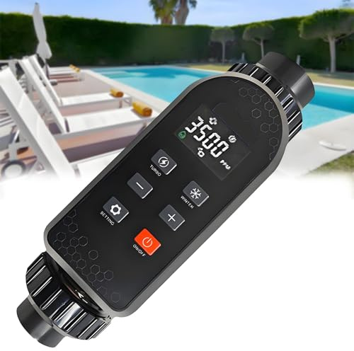 Macchina per cloro salino, generatore di cloro per acqua salata, Wi-Fi integrato e controllo remoto tramite app, per piscine, macchine per il trattamento dell'acqua delle spa. LC150A