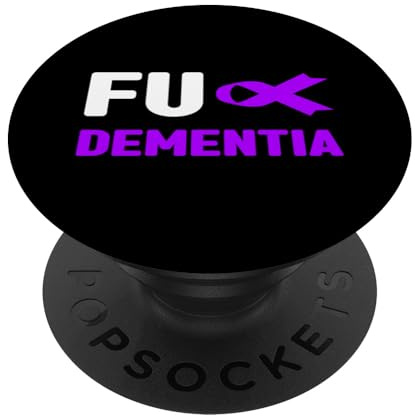 Fuck Demenz Shirt - Fuck Alzheimer, Demenz Bewusstsein PopSockets Klebender PopGrip