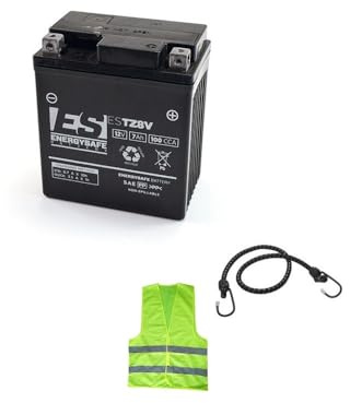 batteria YTZ8V ESTZ8V 12V-7AH spedita già carica e pronta per l'uso COMPATIBILE CON YAMAHA CZD-A X-MAX 300 per anno 2017 al 2025 batterie energysafe CCA 100A EN 113x70x130mm
