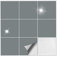 Kiwistar Fliesenaufkleber Grau Glänzend - 15 x 15 cm - 25 Stück - Klebefliesen zum Überkleben von Wandfliesen - Fliesensticker für Küche Bad Fliesenmuster - selbstklebend und wasserfest