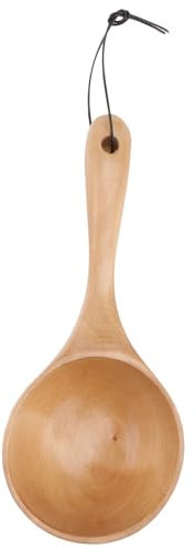 BESTONZON Massivholz Wasser Scoop Löffel Mehrzweck Japanischen Stil Holz Runde Wasser Schöpflöffel Dipper Küchengerät