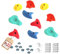 h2i Klettergriffe Kinder & Erwachsene | Klettersteine inkl. Befestigungsmaterial | Bunte Bouldergriffe für Spielturm & Kletterwand | Kletterwand Griffe für Indoor & Outdoor | 10 Stück (groß)