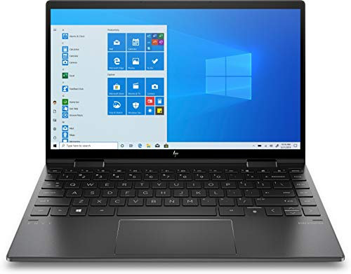 HP ENVY x360 13-ay0455ng (13,3 Zoll / Full HD Touch) 2in1 Convertible Laptop (AMD Ryzen 5 4500U, 8GB DDR4 RAM, 512GB SSD, AMD Grafik, Windows 10, QWERTZ) schwarz, Fingerprintsensor