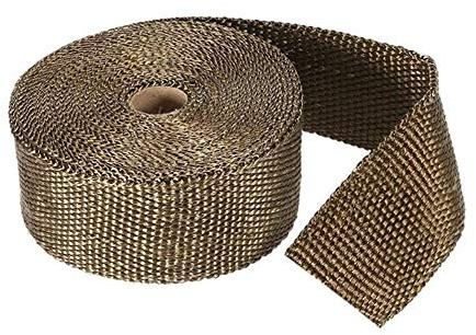 Motorrad Hitzeschutzband 10 m mit 10 Edelstahl-Kabelbindern (schwarz) Basaltfaser Hitzeschutzband Auspuff für Kraftfahrzeuge