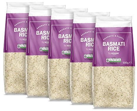 by Amazon Basmati Rice, 5 packs of 500g