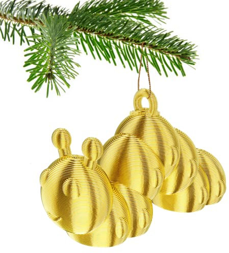 Christopher The Caterpillar Christbaumkugel Dekoration Ornament für Weihnachten Xmas Noel (Gold)