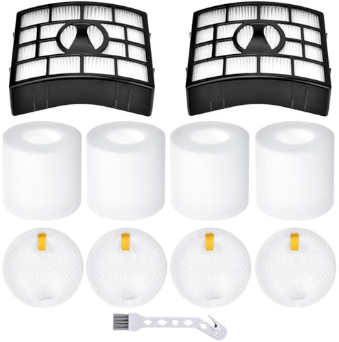 Rebirthcare az950ukt filter replacement for shark rotator powered lift-away ax950uk az950uk nv650 nv650w nv651 nv652 nv750 nv751 nv752 nv753 nv831 nv835 ax950 ax951 ax952, part # xff650 & xhf650