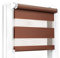 Fenster DEKOR - Rollos für Fenster Braun - Klemmfix Rollo ohne Bohren 120 x 70 cm - Doppelrollo mit einer breiten Auswahl an Größen und Farben - Blickdichte Rollos, einfach zu montieren