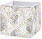 Kcldeci Gold Glitter Lines Marmor Stein Aufbewahrungskorb, Großer faltbarer Aufbewahrungsbehälter für Regale, Robuster Stoff Würfel Aufbewahrungsboxen für Schrank Kinderzimmer Schrank Wohnzimmer