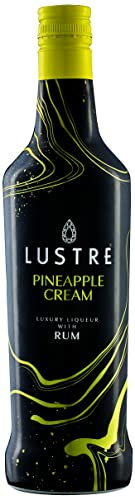 LUSTRE Vegan Cream Liqueur | Pineapple Rum Cream | Luxury Liqueur | Pineapple Rum | Shots | 15% ABV | Lactose Free, Dairy Free | Perfect for Parties, Birthday Gift, Cocktail Ingredient