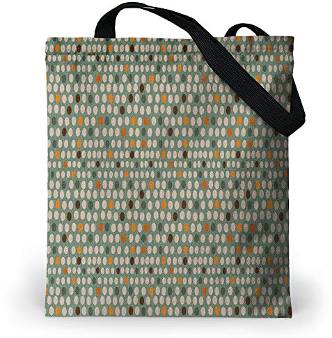 Loxato Tote Bag mit Reißverschluss - Schultertasche Damen mit Reißverschluss - Wasserdichtes Oxford-Gewebe - Stofftasche Bedruckt - Umhängetasche Groß B37 H42 cm - Beuteltasche Damen
