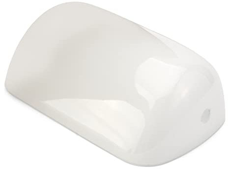 NKlaus Ersatzabdeckung aus Glas für Bankerslampen weiß 22,5x7x13cm Echter Ersatz-Glasschirm 11695