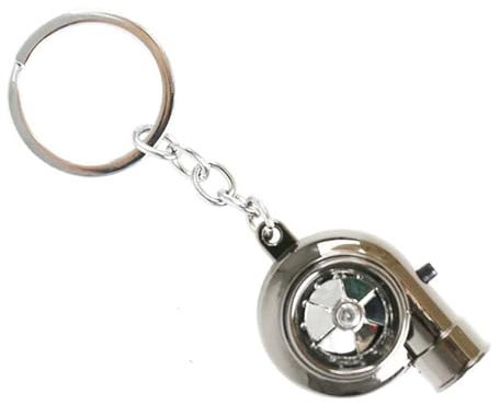 IGRARK Turbo Schlüsselanhänger, Turbo Keychain mit Sound & Licht, Metall Anhänger Schlüssel, Auto TurbineTurbolader Key Ring für Geschenk