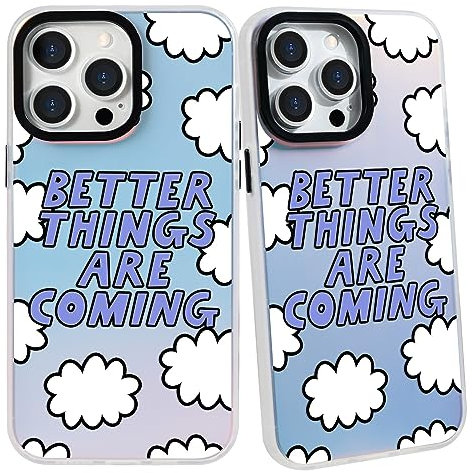 SharkProten Hülle für iPhone X/iPhone XS/iPhone 10 Handyhülle mit Holografischem Laser Bling Kawaii Muster TPU PC Stoßfest Kratzfest Bumper Handyhülle für Frauen Mädchen Weiblich 4.7 Inch