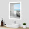 Acezanble Bathroom Mirror with LED Lights, Bluetooth Speakers 700x500mm Illuminated Bathroom Vanity Mirror Wall Mounted Dimmable 3 Colors Demister Pad Switch IP44 Waterproof
