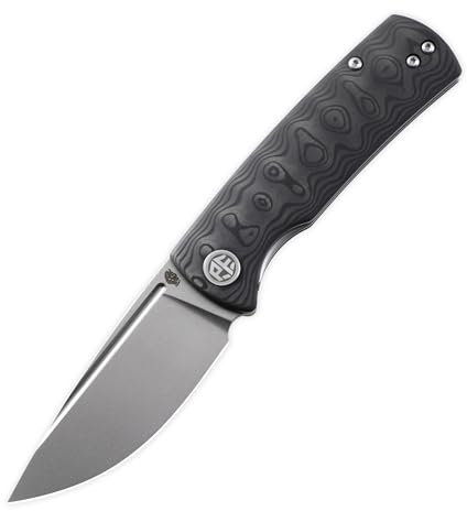 Petrified fish PFP01 mini Beluga Klappmesser, 2.99 14C28N Stahl Klinge G10 Griff EDC Taschenmesser (Carbon Fiber Sandblasting)