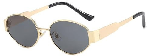 Wvu & Wvo Retro Sonnenbrille Damen Herren, Retro Damen Sunglasses, UV400-Schutz, Runde Retro-Sonnenbrille, für Reiten, Angeln