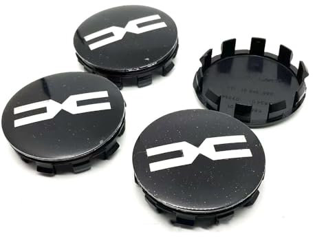 OBONG 4 Stück Auto Nabendeckel Radnabenkappen Kompatibel mit für 56mm 60mm Dacia Radmittelkappen Nabenkappen Zubehör,A-56mm