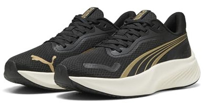 PUMA Pounce Lite, Zapatillas para Correr de Carretera Unisex Adulto, Gold Black, 37 EU