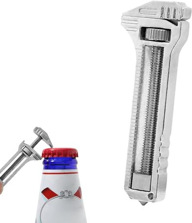 Mini Multitool Wrench, Compact Titanium Multitool,Portable Mini Alloy Multi-tool for Everyday Prep, Beer Opener, Backpacking, Camping, and Hiking (1 PCS)