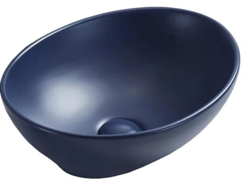 Mexen Elza Waschbecken aus Konglomerat, marineblau matt - 21014042