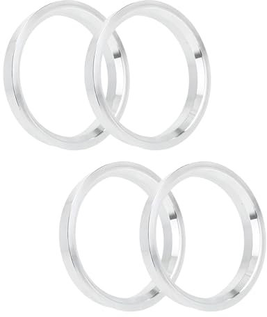 IGTOPS 4er-Pack Felgen Zentrierring Auto, Aluminium-Legierung Auto-Naben-Zentrierringe Radbohrungs-Abstandshalter (66.6-57.1mm)