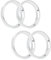 IGTOPS 4er-Pack Felgen Zentrierring Auto, Aluminium-Legierung Auto-Naben-Zentrierringe Radbohrungs-Abstandshalter (66.6-57.1mm)