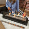 TriHome Tabletop Fire Pit, Portable Stainless Steel Table Top Firepit Bowl, Fireplace for Patio&Backyard Decor, Bioethanol Fire Place, Indoor&Outdoor S'mores Maker, Housewarming Gift,Small, Black