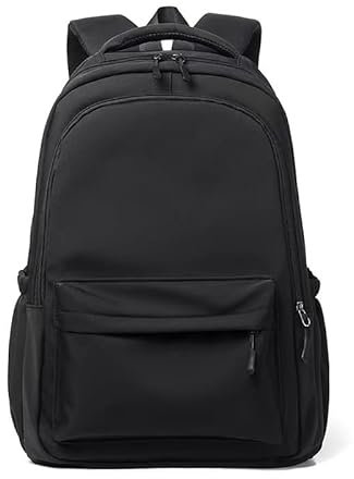 Tugeem Back to School Backpack, Ladies High School Backpack for Girls Teens & Teenagers, College Rucksack Laptop Junior (Black)