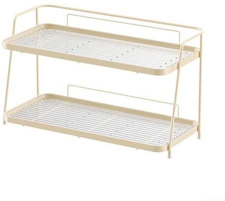 Prévenez les accidents avec des rails de sécurité surélevés, maintient en toute sécurité les bouteilles et les conteneurs hauts (jaune)