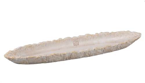 PTMD Dominick Schale - 75x15x6 cm - Zement - Creme