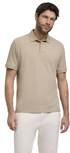 FALKE Herren Polohemd Basic Apparel Ultralight M Pl Baumwolle Funktionsmaterial weich hautfreundlich bequem sehr leicht 1 Stück, Beige Clay 4067, XL