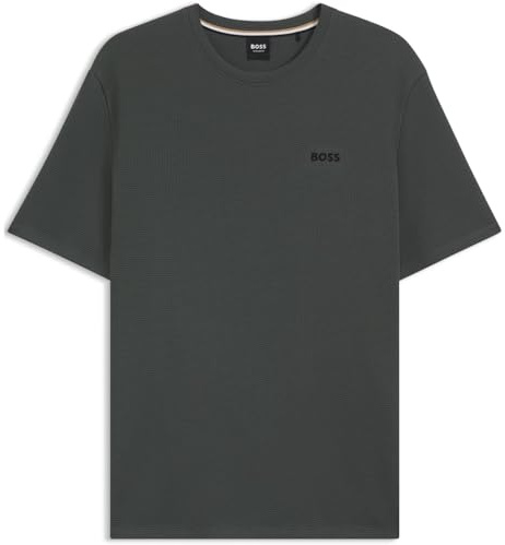 BOSS Mens Bodywear Waffle T-Shirt with Structured