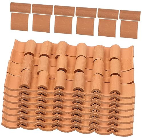 NAMOARLY 16 Maßstab Rote Ziegel Und Ziegelplatten Für DIY Miniaturhäuser Und Mikro Landschaftsdesign