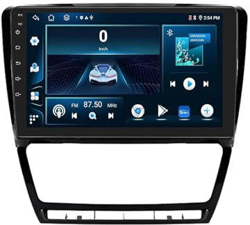 Android 13 Car Stereo para Skoda Octavia 2 2008-2013 9 Pulgadas Autoradio con WiFi 4G Pantalla táctil de Navegación GPS AHD RDS FM Am BT DSP SWC DVR USB Mirror Link(4+64G)