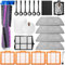 IBOPUXIU Kit d'Accessoires de Rechange de 20 Pièces, Compatible avec Aspirateur Robot Shark AV2800ZE / AV2820AE / AV2820ZE / RV2820AE / RV2820ZE / RV2820YE / AV2810YS