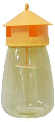 Fruchtfliegenfalle für Innenbereich, Wirksame Wiederverwendbar Obstfliegenfalle für Haushalt Küche Outdoor Anlage, Zubehör zu Fliegenfalle, Kinder-und haustierfreundlich Fruchtfliegen-Falle (Gelb)