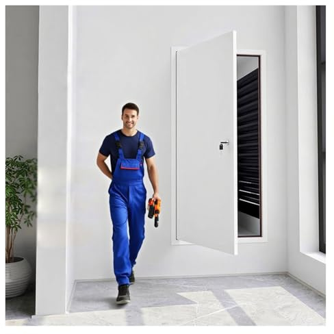 Aluminum Plumbing Access Panel 10x10 12x12 16x16, Recessed Fire Rated Access Door/Wall Hatch Cover for Hydrants/Electrical/Wiring, Inspection Door in Drywall Lockable(35x50in/889x1270mm)