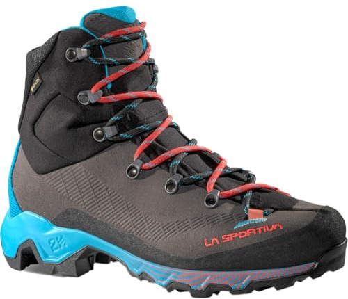 La Sportiva Aequilibrium LT GTX Mountaineering Boot - Men's, Carbon/Malibu Blue, EU 39.5