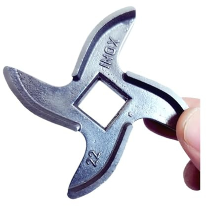 22# 3CR13 Stainless Steel Meat Grinder Knife Grinding Blades Easy-Clean,Detachable,Washable