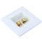 Generic 2 Port Speaker Socket Wall-Mounted Boxes Speaker Connector Banana Spade Plug Cable Wall Plate