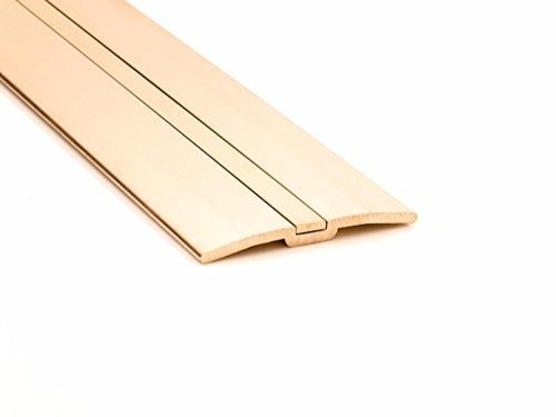 Posh Brass Door Threshold 38mm Wide 90cm Long (90cm, Satin Brass)