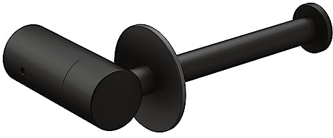 Moen YB0409BL Single Post Modern Toilet Paper Holder, Matte Black