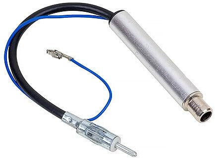 Audioproject A190 - Antennenadapter Phantomeinspeisung ISO - DIN passt zu Audi Seat Skoda VW Peugeot Citroen Ford FIAT 150 OHM