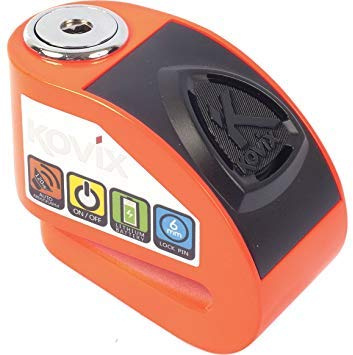 Kovix Kd6 - Brake Disc Lock with Alarm Function Orange Fluo 6 mm
